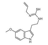 Thiourea, N-[2-(5-methoxy-1H-indol-3-yl)ethyl]-N'-2-propen-1-yl- 结构式