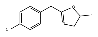 2-(4-氯苄基)-4,5-二氢-5-甲基恶唑 结构式