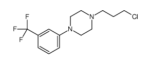 1-(3-氯丙基)-4-[3-(三氟甲基)苯基]哌嗪 结构式