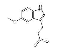 5-甲氧基-3-(2-硝基乙基)-1H-吲哚 结构式