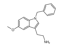 1H-Indole-3-ethanamine, 5-methoxy-1-(phenylmethyl)- 结构式