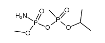 Phosphoramidic acid, monoanhydride with 1-methylethyl hydrogen methylphosphonate, methyl ester, (R*,R*)- (9CI) 结构式