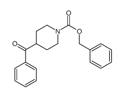 4-苯甲酰基哌啶-1-羧酸苄酯 结构式
