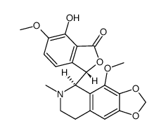 7-O-脱甲基-α-那可丁 结构式