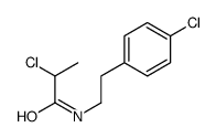 2-氯-N-[2-(4-氯苯基)乙基]丙酰胺 结构式