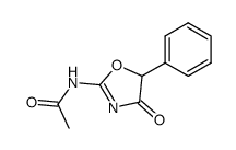 N-(4,5-二氢-4-氧代-5-苯基-2-恶唑基)乙酰胺 结构式