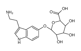 5-羟色胺 β-D-葡萄糖醛酸 结构式