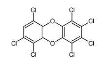 1,2,3,4,6,7,9-七氯二苯并-对-二恶英 结构式