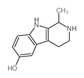 6-hydroxy-1-methyltryptoline 结构式