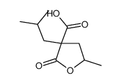 四氢-5-甲基-3-(2-甲基丙基)-2-氧代-3-呋喃甲酸 结构式