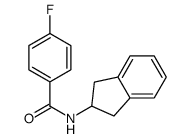 N-(2,3-二氢-1H-茚-2-基)-4-氟苯甲酰胺 结构式
