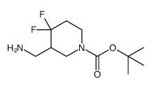 3-(氨基甲基)-4,4-二氟哌啶-1-甲酸叔丁酯 结构式