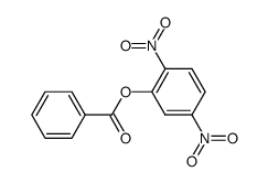 2,5-二硝基苯基苯甲酸酯 结构式