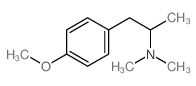 4-甲氧基-N,N,α-三甲基苯乙胺 结构式