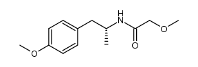 2-甲氧基-N-[(1R)-2-(4-甲氧基苯基)-1-甲基乙基]乙酰胺 结构式
