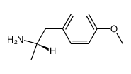 (S)-1-(4-methoxyphenyl)propan-2-amine 结构式