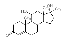11α,17β-二羟基-17-甲基雄甾-4-烯-3-酮 结构式