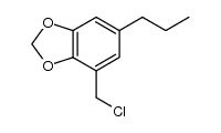 4-(氯甲基)-6-丙基-1,3-苯并二氧杂环戊烯 结构式