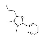 3,4-二甲基-5-苯基-2-丙基恶唑烷 结构式