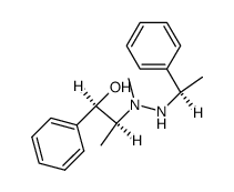 Benzenemethanol, α-[(1S)-1-[1-methyl-2-[(1R)-1-phenylethyl]hydrazinyl]ethyl]-, (αR)- 结构式