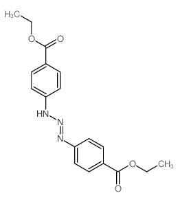 4,4'-(1-三氮烯-1,3-二基)二苯甲酸二乙酯 结构式