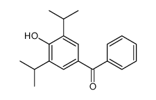 [4-Hydroxy-3,5-bis(1-methylethyl)phenyl]phenylmethanone 结构式