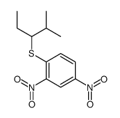 1-[(1-乙基-2-甲基丙基)硫代]-2,4-二硝基苯 结构式