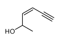 (3E)-3-己烯-5-炔-2-醇 结构式
