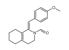 2(1H)-Isoquinolinecarboxaldehyde, 3,4,5,6,7,8-hexahydro-1-[(4-methoxyphenyl)methylene]-, (Z)- (9CI) 结构式