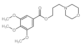 3-Morpholinopropyl=3,4,5-trimethoxybenzoate 结构式