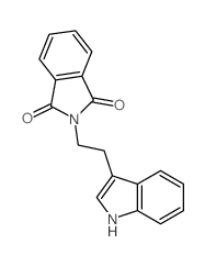 2-(2-(1H-吲哚-3-基)乙基)异吲哚啉-1,3-二酮 结构式