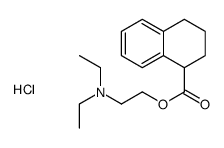 1,2,3,4-四氢-1-萘甲酸-2-(二乙氨基)乙酯盐酸盐 结构式