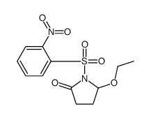 5-乙氧基-1-[(2-硝基苯基)磺酰基]-2-吡咯烷酮 结构式