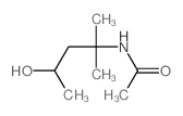 N-(3-羟基-1,1-二甲基丁基)乙酰胺 结构式