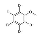 对溴苯甲醚-D4 结构式