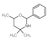 4,4,6-三甲基-2-苯基-1,3-恶嗪烷 结构式