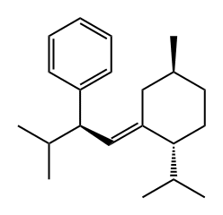 Benzene, [(1R)-2-methyl-1-[(E)-[(2R,5S)-5-methyl-2-(1-methylethyl)cyclohexylidene]methyl]propyl]- 结构式