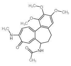 Acetamide,N-[(7S)-5,6,7,9-tetrahydro-1,2,3-trimethoxy-10-(methylamino)-9-oxobenzo[a]heptalen-7-yl]- 结构式