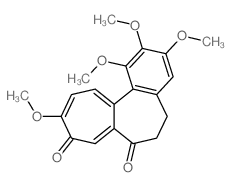 5,6-二氢-1,2,3,10-四甲氧基苯并(a)庚搭烯-7,9-二酮 结构式