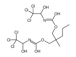 Bis[N-(2,2,2-trichloro-1-hydroxyethyl)carbamic acid]2-methyl-2-propyltrimethylene ester 结构式