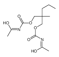 Carbamic acid, acetyl-, 2-methyl-2-propyl-1,3-propanediyl ester (9CI) 结构式