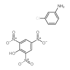 3-氯苯胺 2,4,6-三硝基苯酚盐(1:1) 结构式