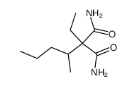 2-乙基-2-(1-甲基丁基)丙二酰胺 结构式