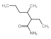 2-乙基-3-甲基己酰胺 结构式
