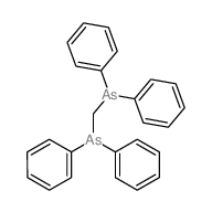 双(1,2-二苯基胂)甲烷 结构式