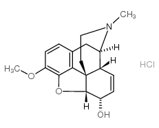可待因盐酸盐 结构式