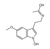Acetamide, N-[2-(1-hydroxy-5-methoxy-1H-indol-3-yl)ethyl]- 结构式