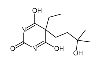 5-乙基-5-(3-羟基-3-甲基丁基)巴比妥酸 结构式