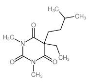 5-乙基-1,3-二甲基-5-(3-甲基丁基)-2,4,6(1H,3H,5H)-嘧啶三酮 结构式