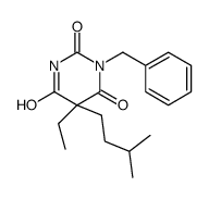 1-Benzyl-5-ethyl-5-isopentylbarbituric acid 结构式